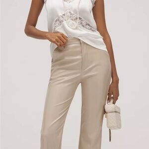 Grey Lab Faux Leather Women's Pants